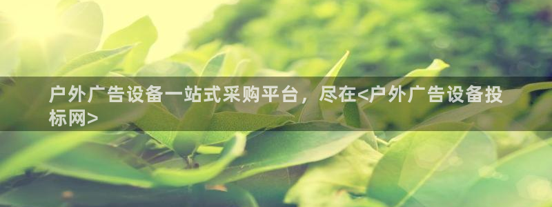 杏宇平台代理多少钱一个月：户外广告设备一站式采购平台，尽在<户外广告设备投
标网>