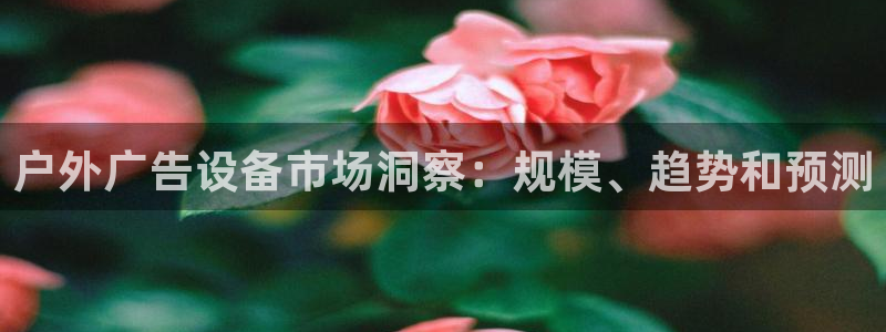 杏宇平台登录步骤图：户外广告设备市场洞察：规模、趋势和预测