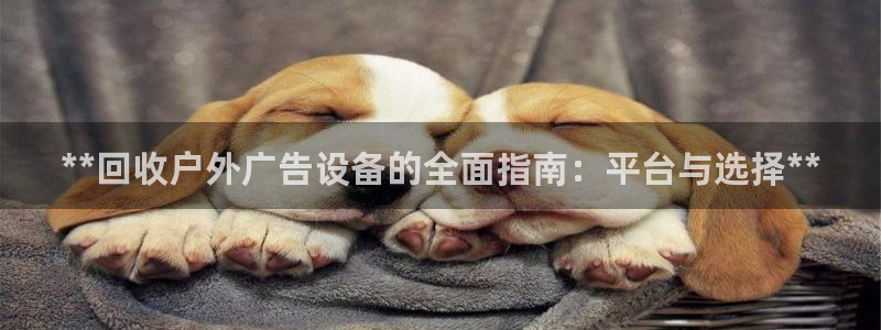 杏宇平台代理：**回收户外广告设备的全面指南：平台与选择**