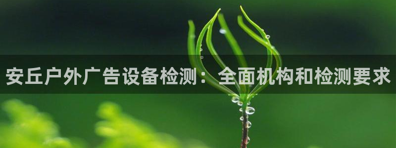 杏宇平台招商怎么样：安丘户外广告设备检测：全面机构和检测要求