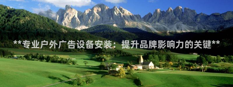 杏宇平台怎么样赚钱：**专业户外广告设备安装：提升品牌影响力的关键**
