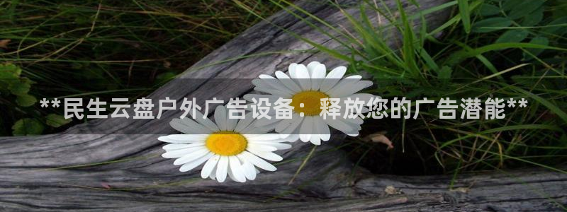 杏宇平台代理多少钱一个月：**民生云盘户外广告设备：释放您的广告潜能**
