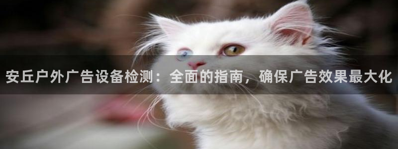 杏宇平台代理多少钱一个月：安丘户外广告设备检测：全面的指南，确保广告效果最大化