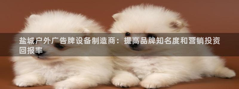 杏宇平台是什么：盐城户外广告牌设备制造商：提高品牌知名度和营销投资
回报率