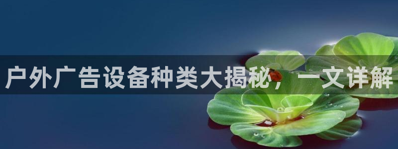 杏宇平台怎么样赚钱：户外广告设备种类大揭秘，一文详解