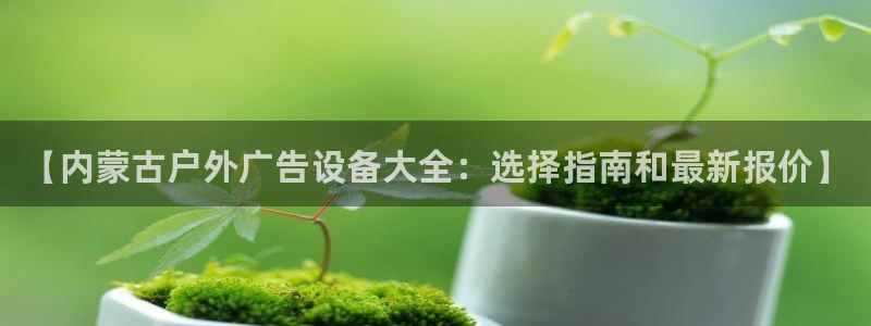 杏宇平台总代理：【内蒙古户外广告设备大全：选择指南和最新报价】