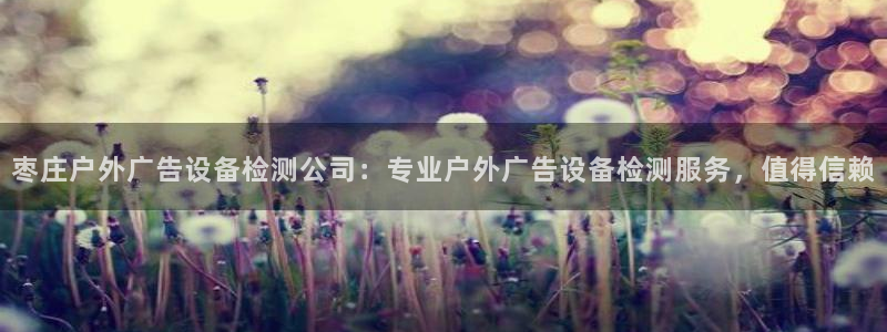 杏宇平台提现为什么这么久呢：枣庄户外广告设备检测公司：专业户外广告设备检测服务，值得信赖